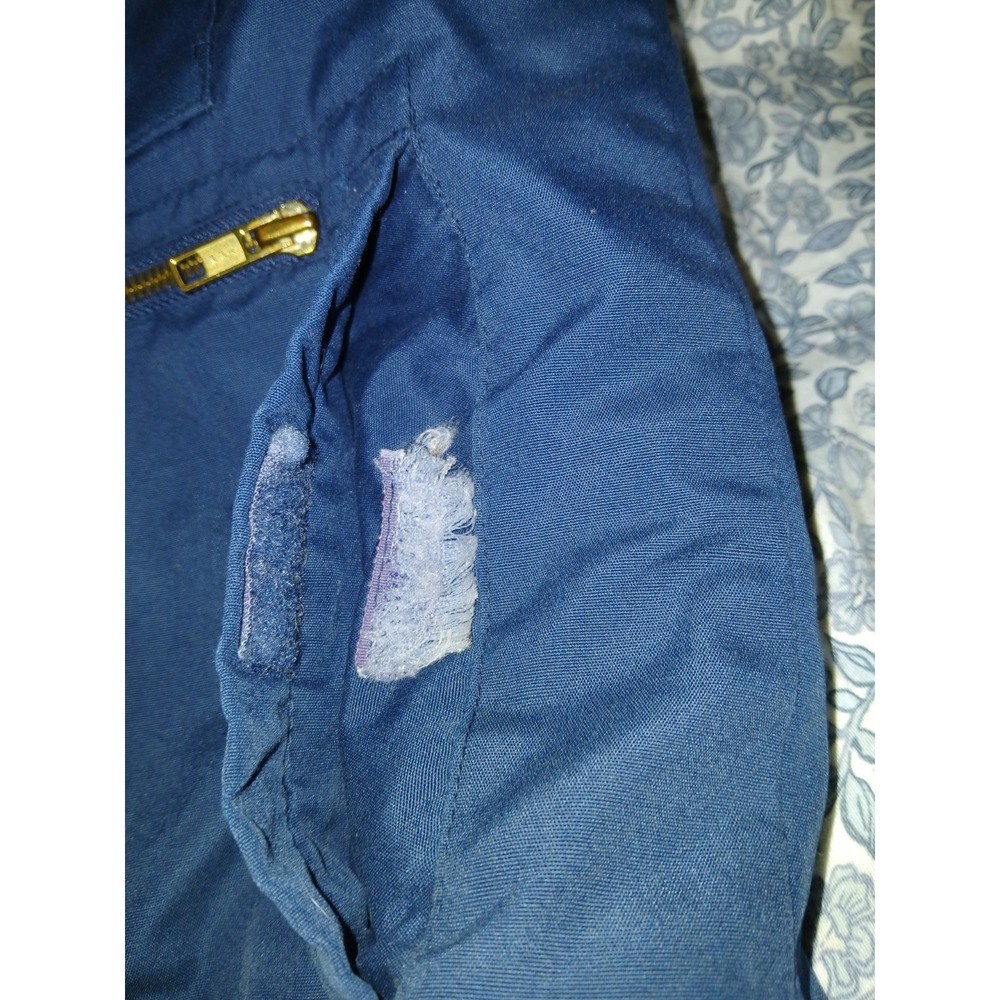 Vintage Sears Fieldmaster Vest Mens Large Blue Utility Cargo Vest - Picture 11 of 12